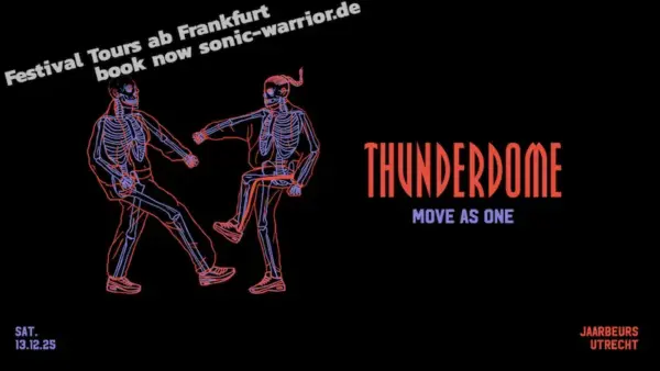 Bus zur Thunderdome 2025 in Utrecht ab Frankfurt inkl. Ticket
