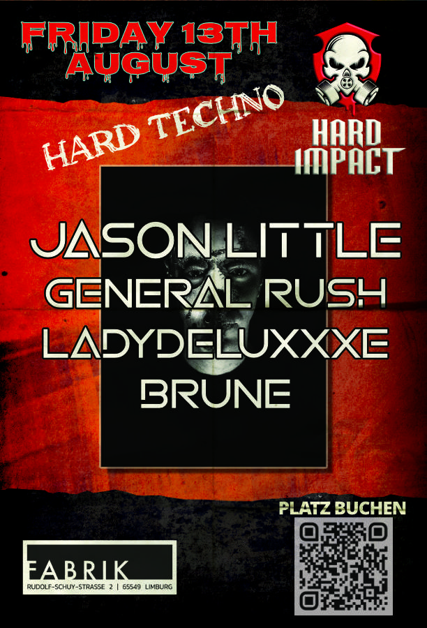 Flyer Hard Techno Fabrik Limburg