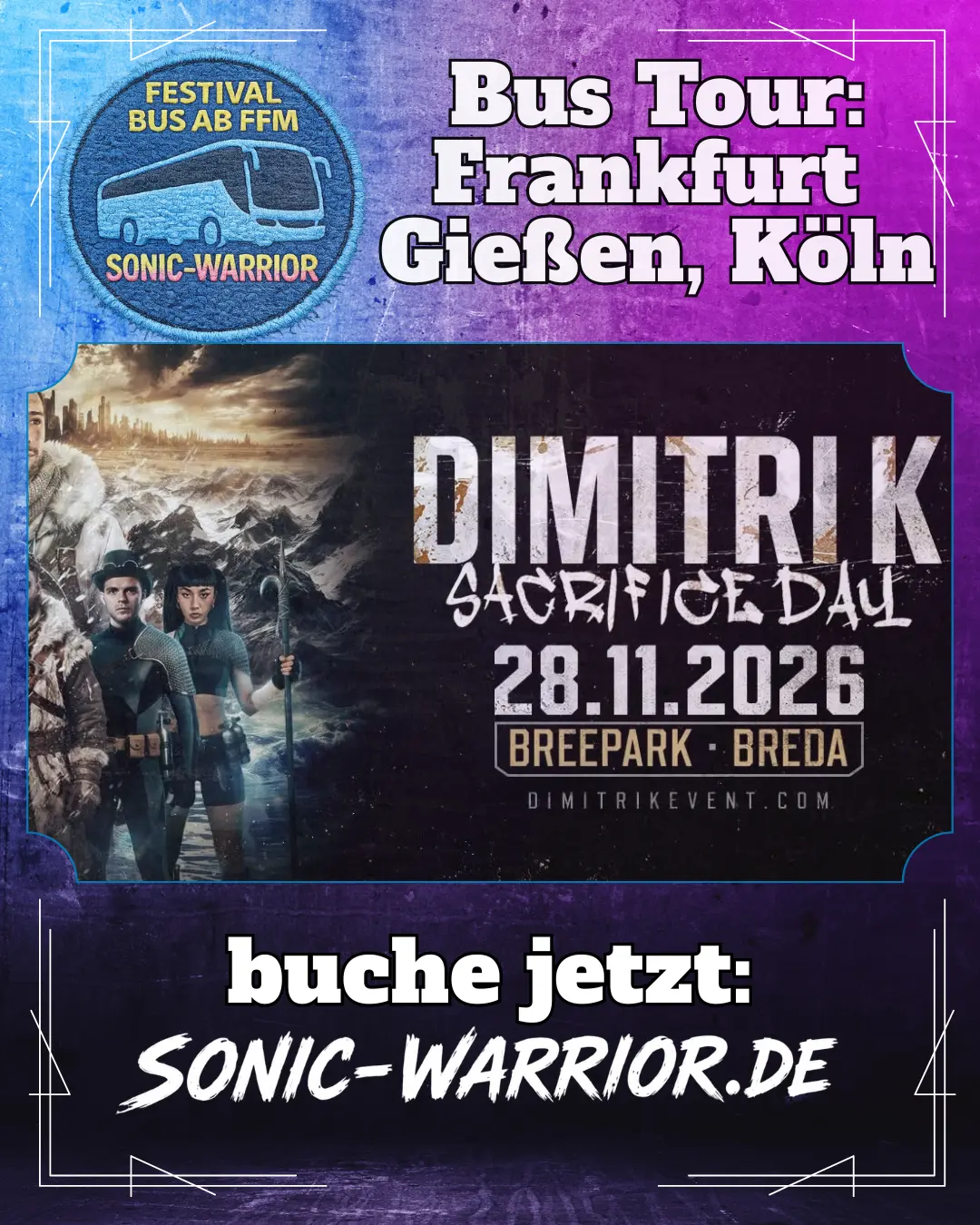 Bus zu Dimitri K – Sacrifice Day 2026 ab Frankfurt, Gießen & Köln – mit oder ohne Ticket 7 2026-11-dimitri-k-sacrifice-day-uptempo-hardcore-insta-flyer