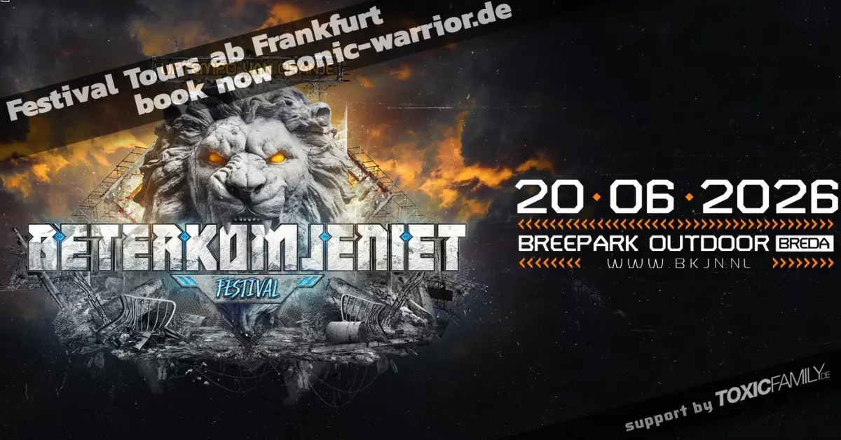 Bus zum neuen Uptempo Festival Beter Kom Je Niet 2026 von BKJN 1 2026-06-BeterKomJeNiet-Uptempo-Hardcore-Festival-Banner