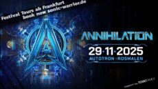 Banner Annihilation 2025 – Busreise zum Uptempo Festival im Autotron Rosmalen am 29.11.2025