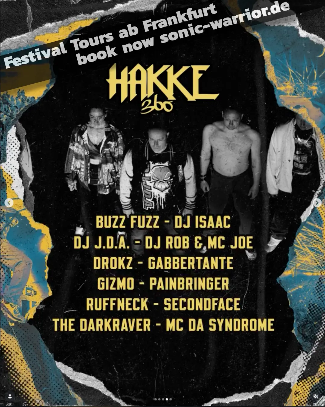 Bus zum Exterminate Festival (Early Hardcore) inkl. Ticket ab Frankfurt, Gießen und Köln 4 2026-08-exterminate-festival-bussloo-line-up-flyer-hakke360