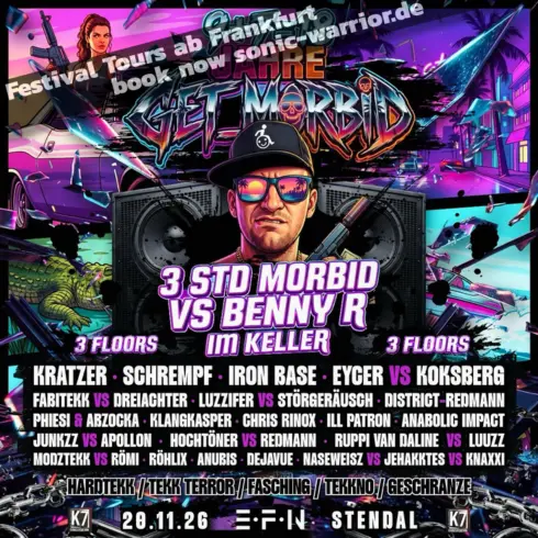 Bus zum legendären K7 Stendal mit Morbid BDay - Tekk und HardTekk von EFN 2 2026-11-efn-k7-stendal-line-up-flyer